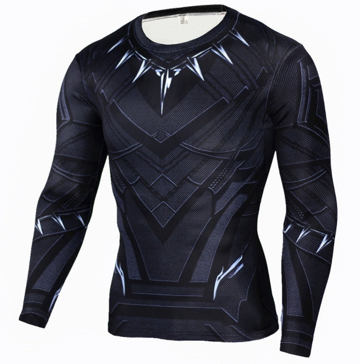 Camiseta de compresión de manga larga - Black Panther