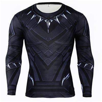 Camiseta de compresión de manga larga - Black Panther